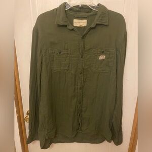 Denim & Supply Ralph Lauren Army Green Shirt L